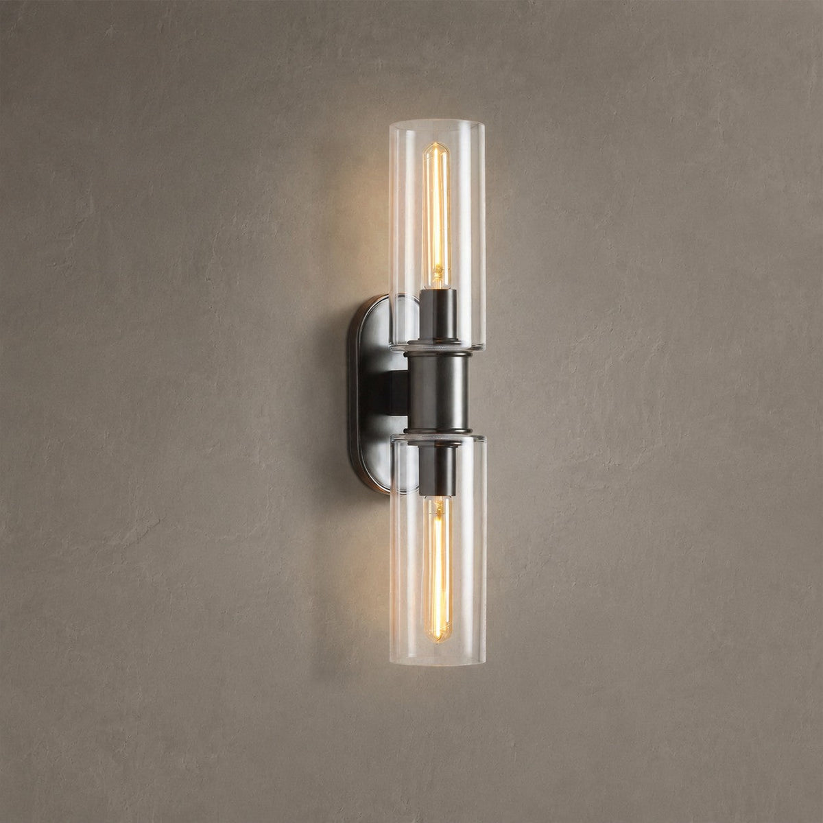 Archtrack 2-Light Wall Sconce in Clear