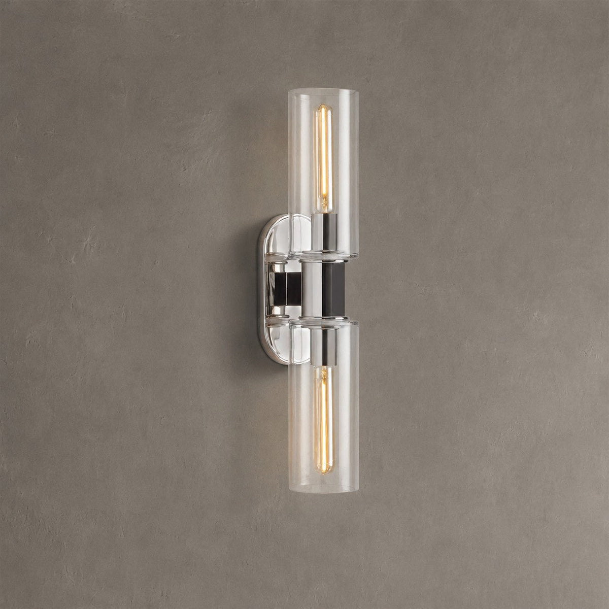 Archtrack 2-Light Wall Sconce in Clear