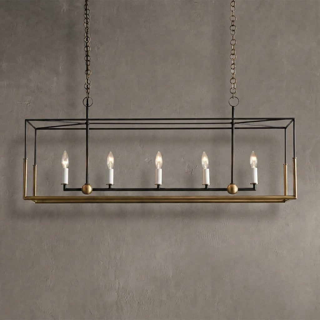 Framehaven 5-Light Linear Chandelier