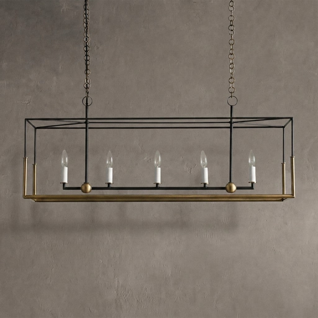 Framehaven 5-Light Linear Chandelier