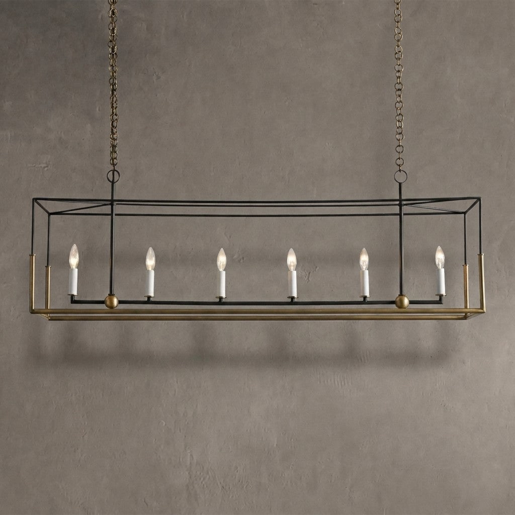 Framehaven 6-Light Linear Chandelier
