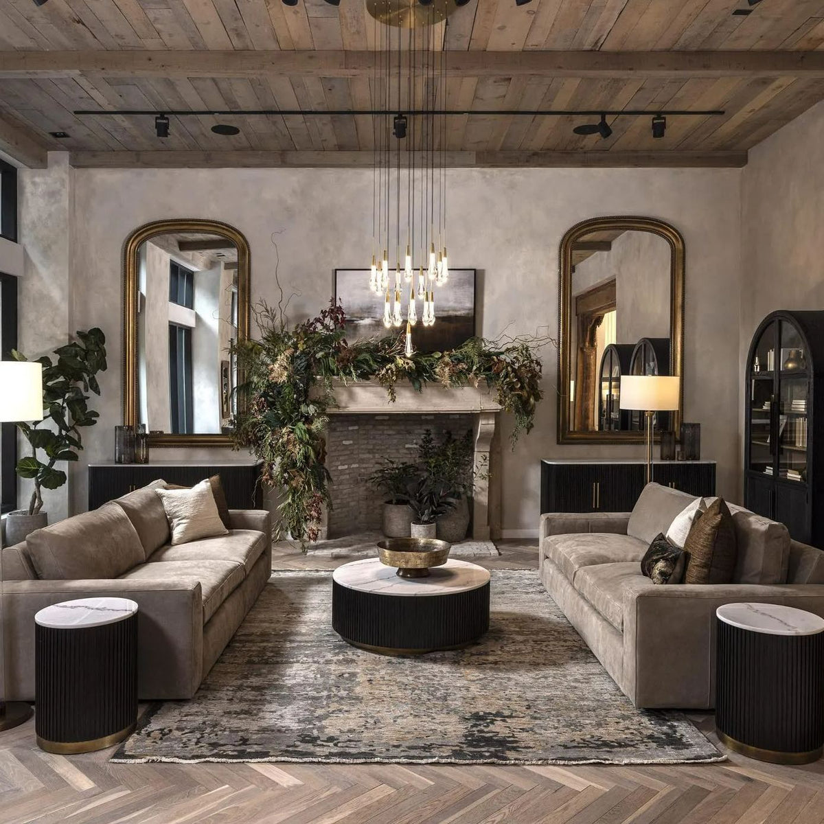 Rillfall Round Chandelier 17" 24" 36“48‘’ 58“