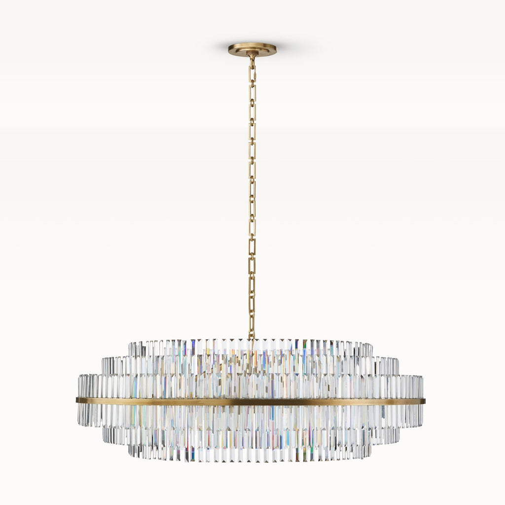 Prismstave Round Crystal Chandelier 22"/48"