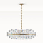 Prismstave Round Crystal Chandelier 22"/48"