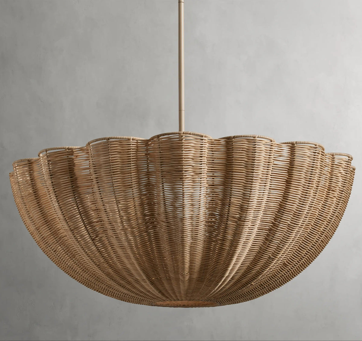 Weave Scallop Pendant 36" D