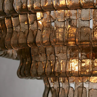 Glass and shade material detail