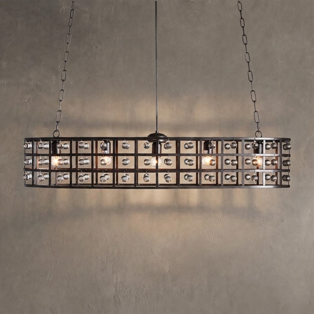 Latticeorb Oval Chandelier 5-Light