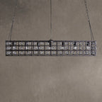 Latticeorb Rectangular Chandelier 7 Light