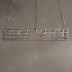Latticeorb Rectangular Chandelier 7 Light