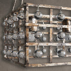 Latticeorb Rectangular Chandelier 7 Light