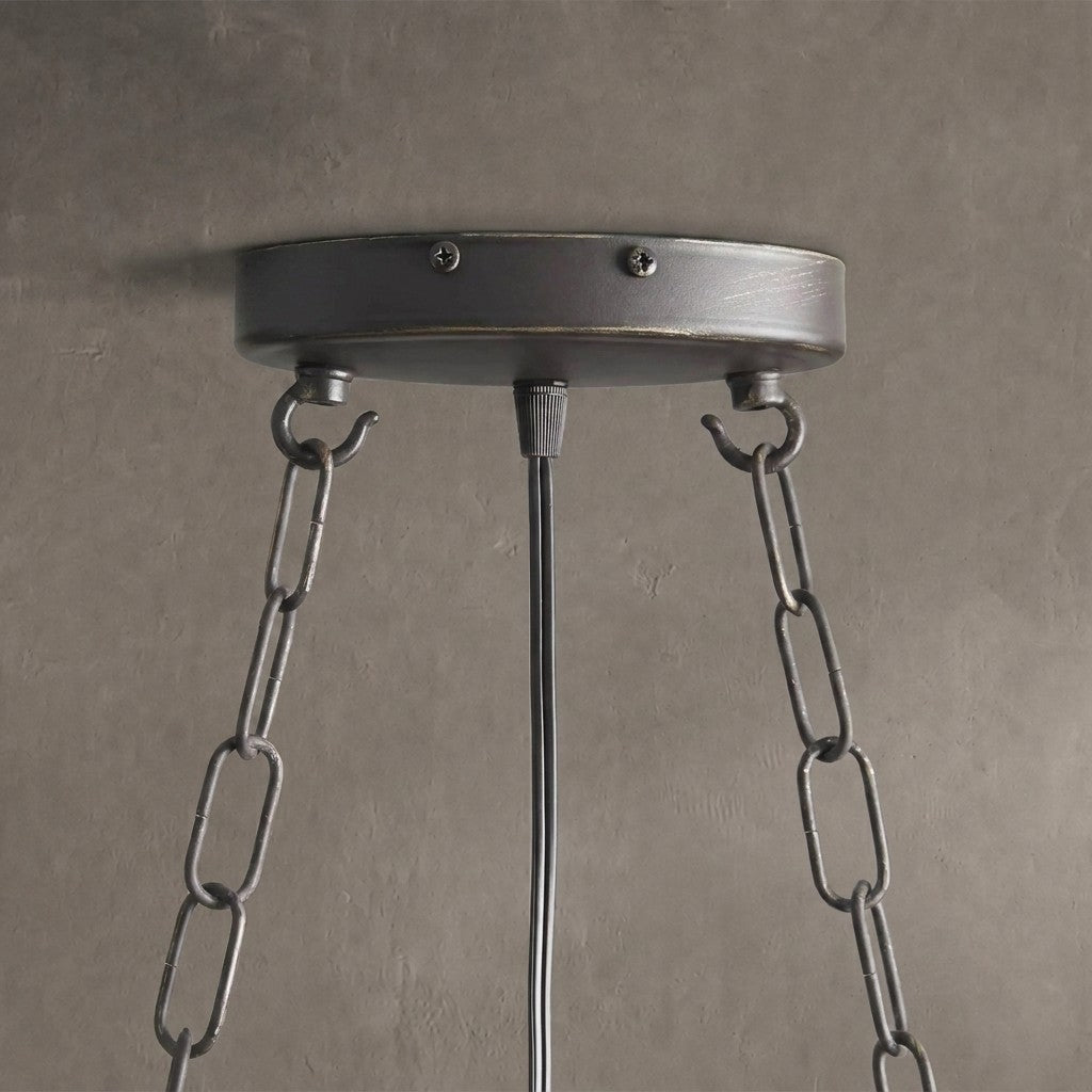 Latticeorb Rectangular Chandelier 7 Light