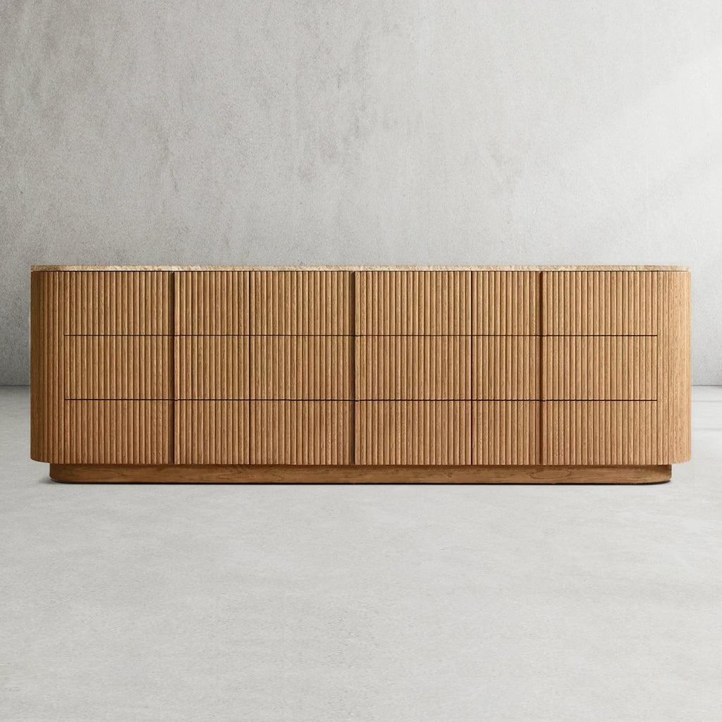 Mulvane Modern Stone 9-Drawer Dresser