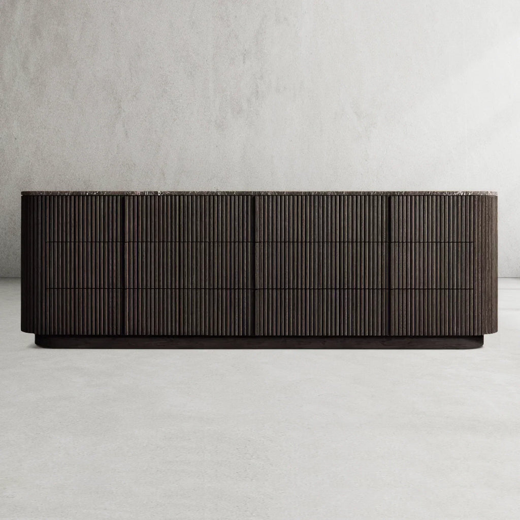 Mulvane Modern Stone 9-Drawer Dresser