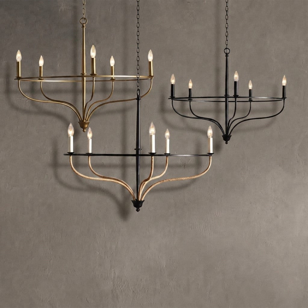 Canesweep Rattan Chandelier