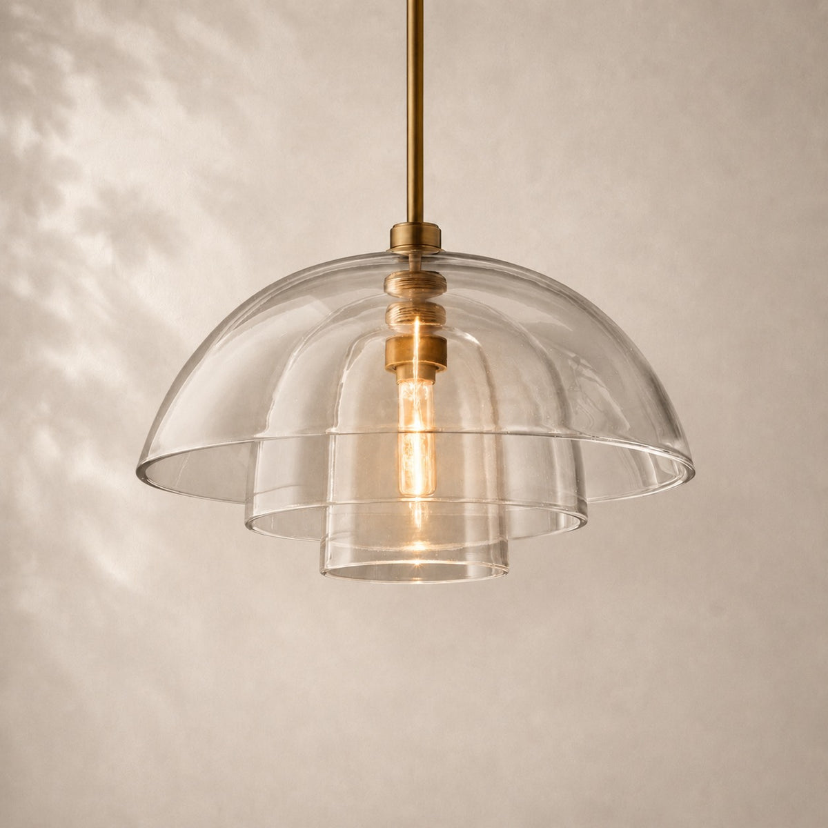 Blovelle Glass Cloche Pendant 18"