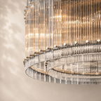 San Elio Glass Round Chandelier 22"