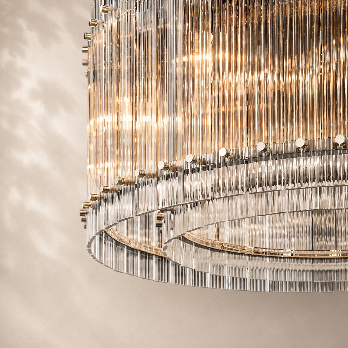 San Elio Glass Round Chandelier 22"