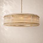 San Elio Glass Round Chandelier 60"