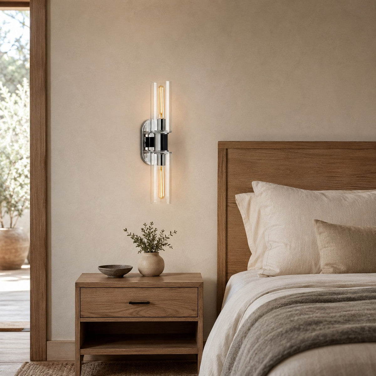 Archtrack 2-Light Wall Sconce in Clear