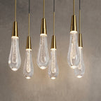 Rillfall Glass Linear Chandelier 87"