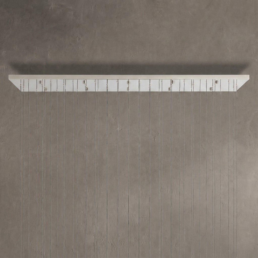 Rillfall Glass Linear Chandelier 87"
