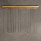 Rillfall Glass Linear Chandelier 87"