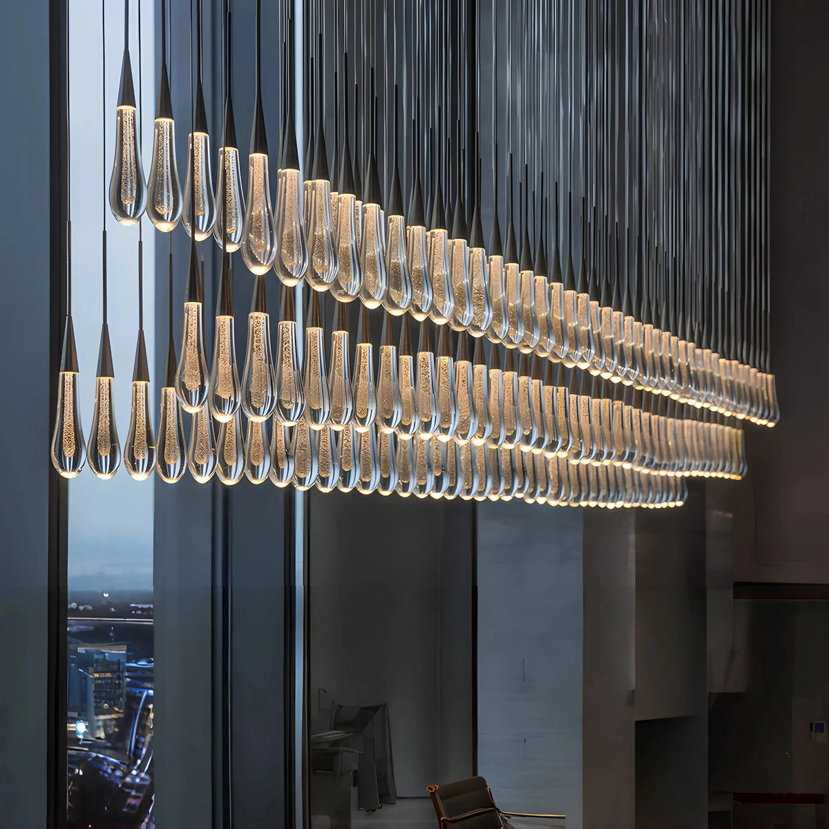 Rillfall Linear Chandelier 37"50"70"87"120"