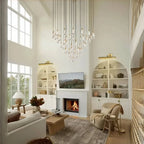 Rillfall Round Chandelier 17" 24" 36“48‘’ 58“
