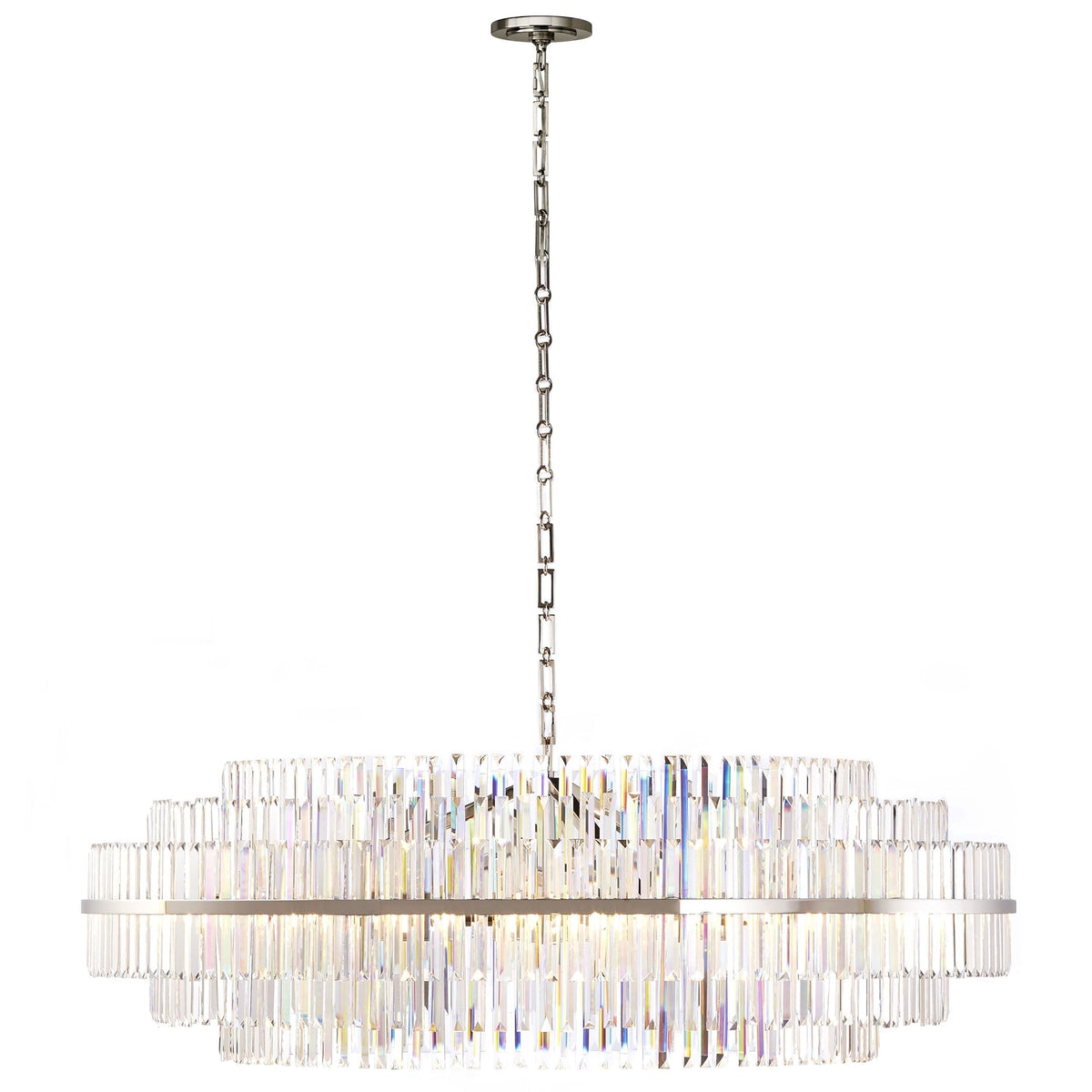 Prismstave Round Crystal Chandelier 22"/48"