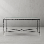 Thadson Rectangle Glass Console Table 60" 72"