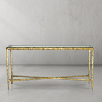 Thadson Rectangle Glass Console Table 60" 72"