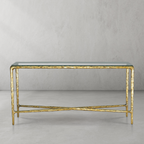 Thadson Rectangle Glass Console Table 60" 72"