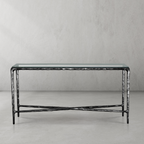 Thadson Rectangle Glass Console Table 60" 72"